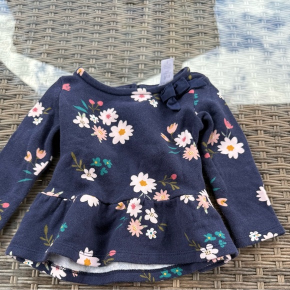 Carter's Pink and Red Long Sleeve Tees - Picture 4 of 6